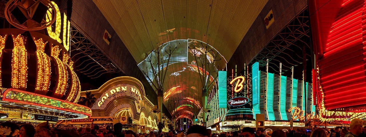 Fremont Street Vegas Night